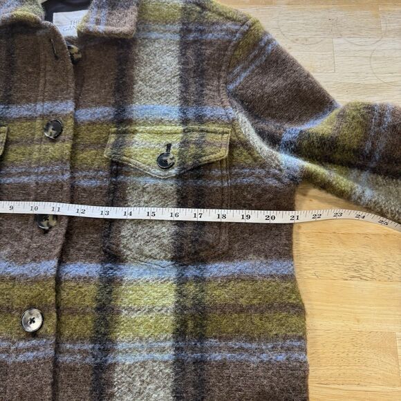 Wilfred Free The Ganna Oversized Shirt Jacket Shacket Wool Plaid Button XS EUC - Picture 8 of 12